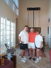 Dr. Klauber Owner of The Colony Tennis & Beach Resort Welcomes Pete and Ria of Going Places Travel
