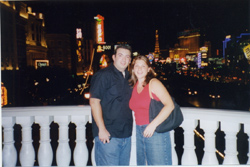 Jess and Jayson Enjoying the View of the Strip