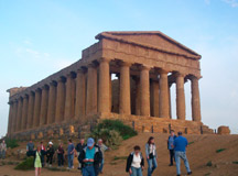 Agrigento - Valley of the Temples stands the Greek doric style temples of the 6th century BC.