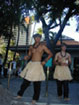 Hawaiian Dancers Pose at Poolside a the Hilton Hawaiian Village June 2001